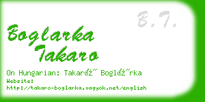 boglarka takaro business card